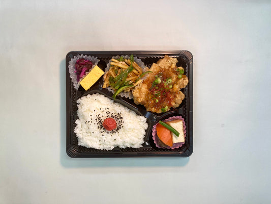 油淋鶏&青椒肉絲弁当