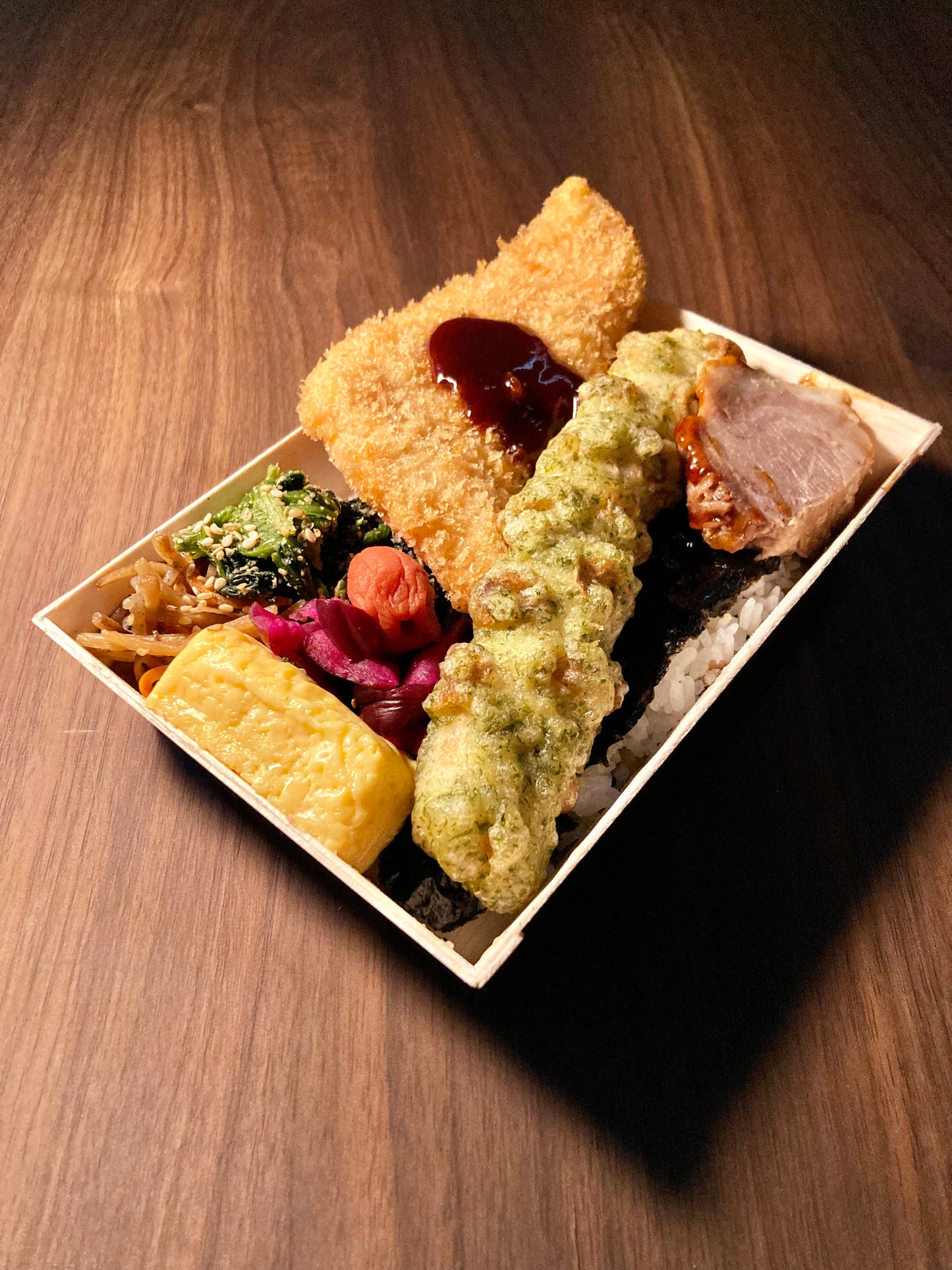 のり弁当　白