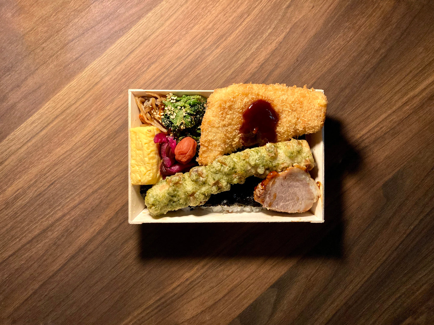 のり弁当　白